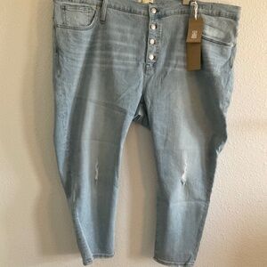 Madewell 9” High Rise Skinny Crop Jeans Petite W37
